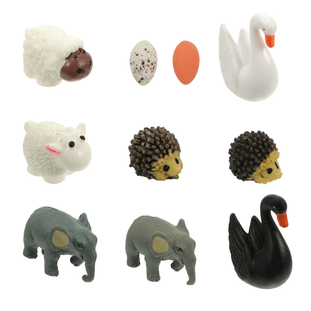 

12pcs Mini Resin Animal Ornaments Decoration DIY Micro Landscape Home Adornment