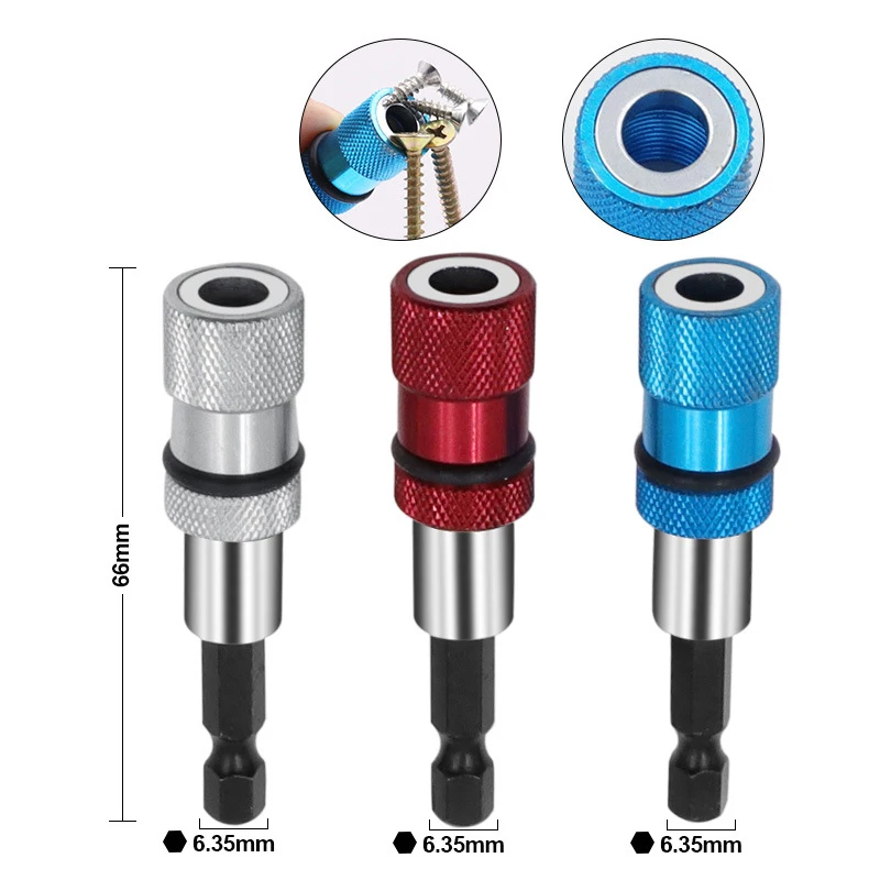 

1/4 Inch Hex Shank Screw Depth Magnetic Screwdriver Bit Holder Hex Driver with Drill Bits Driver Bar Extension Scewdriver Bit