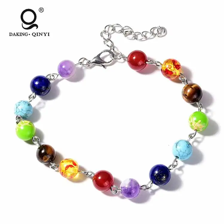 

Регулируемый разноцветный камень женский роскошный браслет