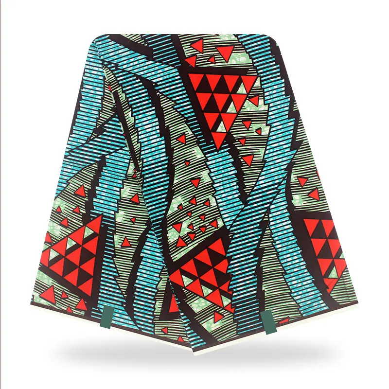 

Hot Sale 100% Cotton Soft Veritable Real African Wax Ankara Fabric 2021 New Ghana Fabric For Wedding Dress Tissue 6yards Y402-11