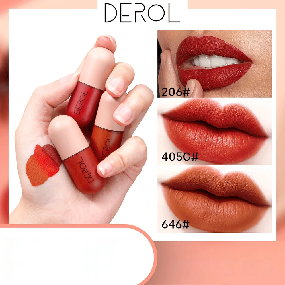

DEROL Lipstick 99% Aloe Vera Jelly Lipstick Color Change Lasting Hydrating Moisturizing Lip Gloss Pink Color Makeup Lipstick