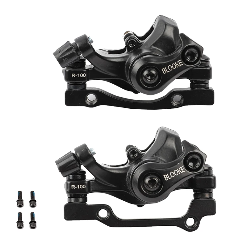 

BLOOKE Aluminum Alloy Mountain Road MTB Bike Black Mechanical Caliper Disc Brake Double Clamp Line Pull Brake For Cycling 2021