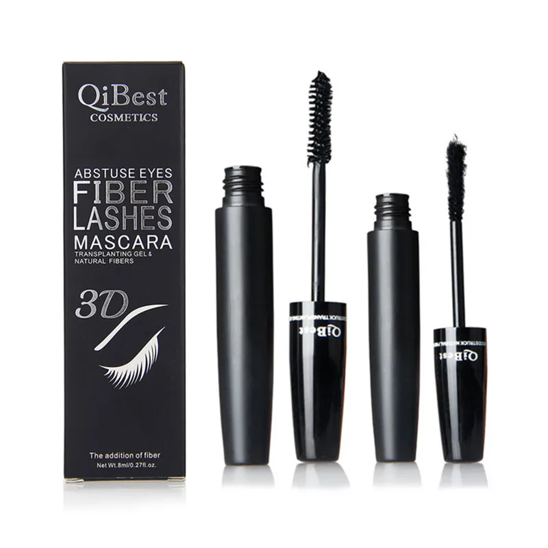 

2 шт./компл., шелковое волокно, косметика, 3D тушь для ресниц, черные ресницы, удлинение, полный Профессиональный макияж, накладные ресницы для ...