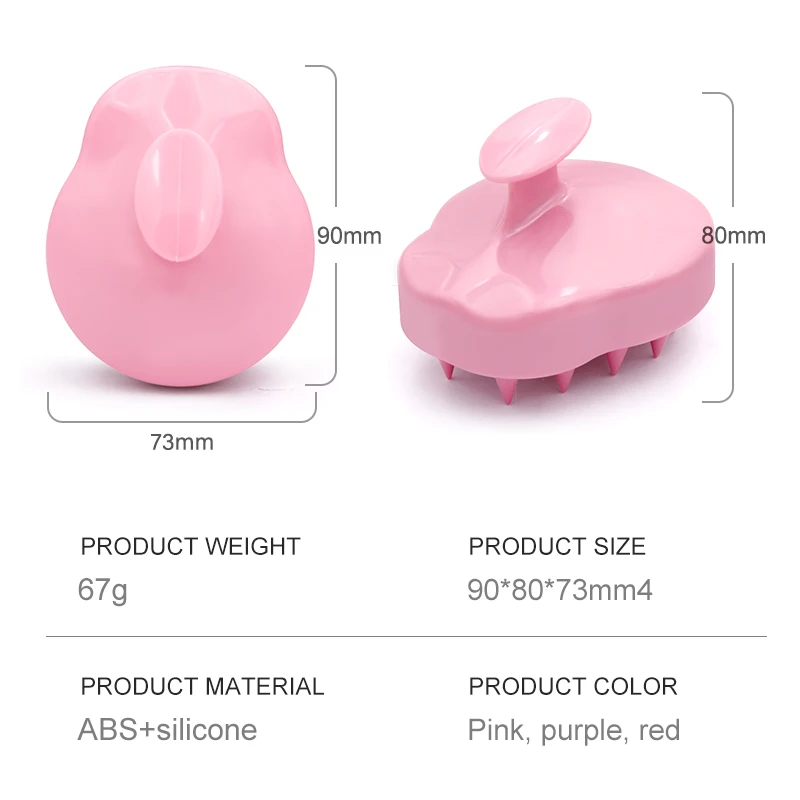 

Silicone Head Body Scalp Soft Massage Comb Shampoo Hair Washing Comb Shower Brush Bath Spa Slimming Massage Brush