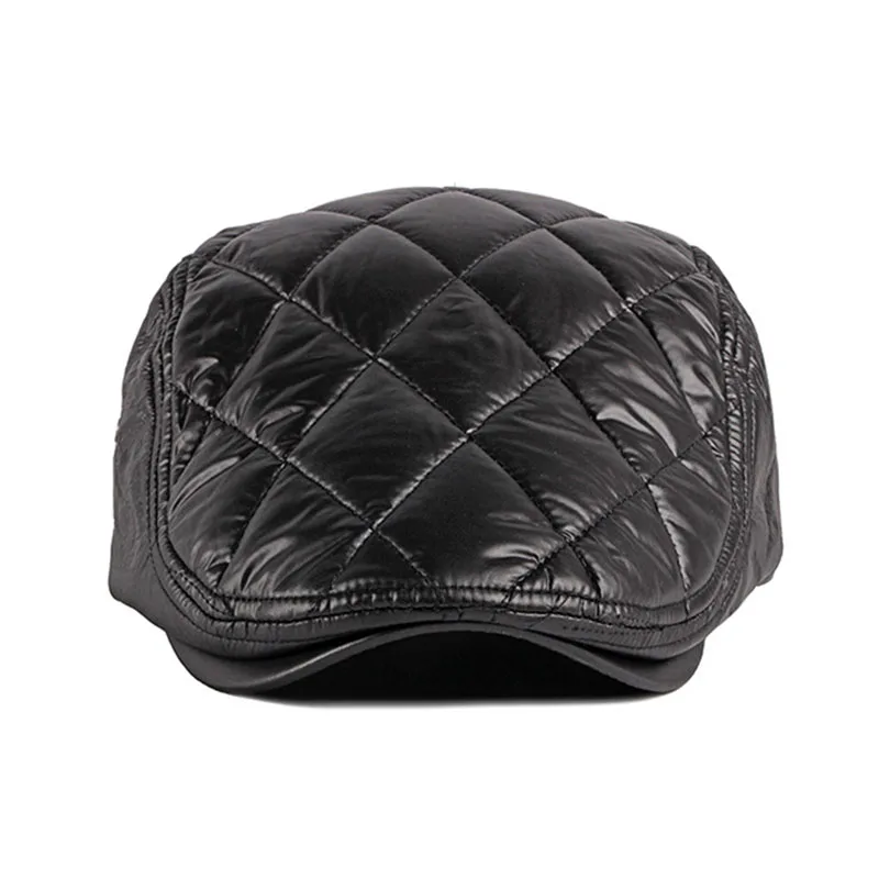 Зимний берет Fibonacci шапки для мужчин брендовые качественные плотные бархатные в