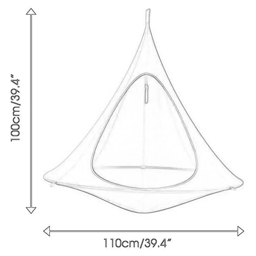 

Hot 100*110CM Flying Saucer Lightweight Portable Nylon Hammock for Backpacking Camping Essentials Camp Travel Tools