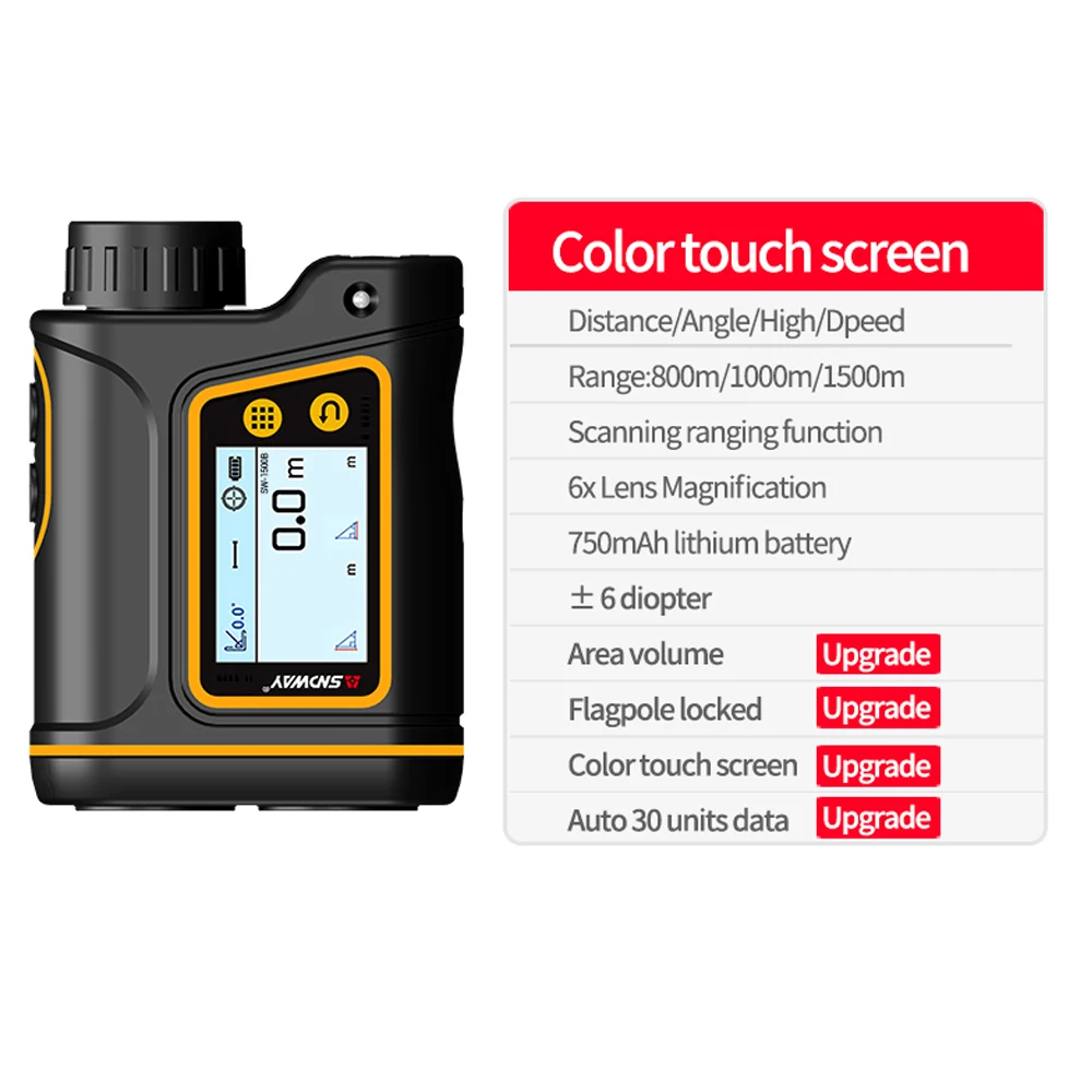 

SNDWAY Telescope Laser Rangefinder LCD Display Digital Distance Meter Hunting Engineer Golf Roulette Tape Measure Tool