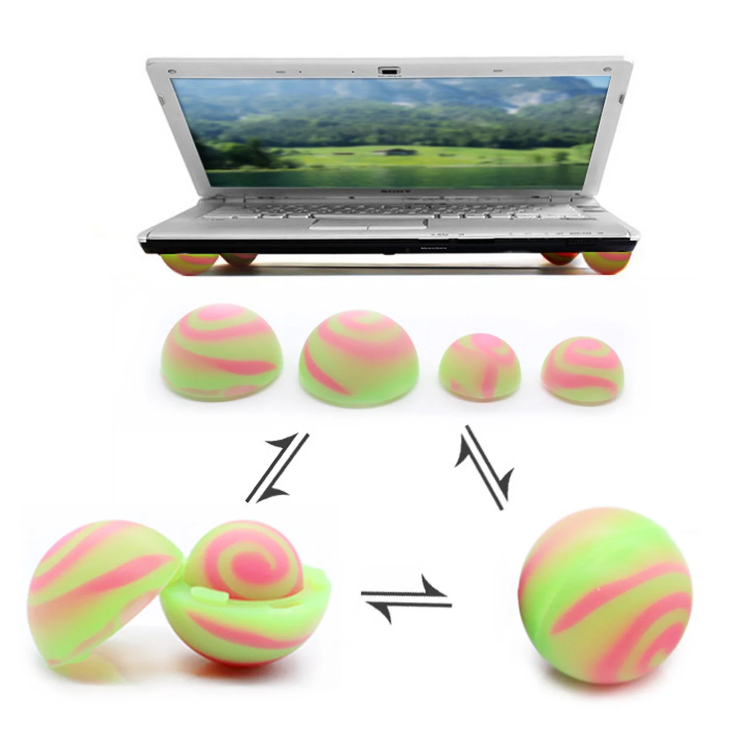 4 шт. Охлаждающие подставки для ноутбуков и компьютеров|Подставки планшетов| |