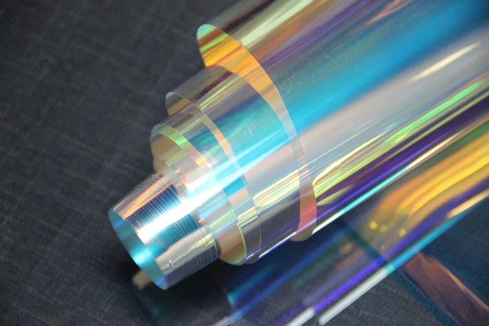 Дихроическая пленка Sunice для окон тонировка на солнечных батареях самоклеящаяся