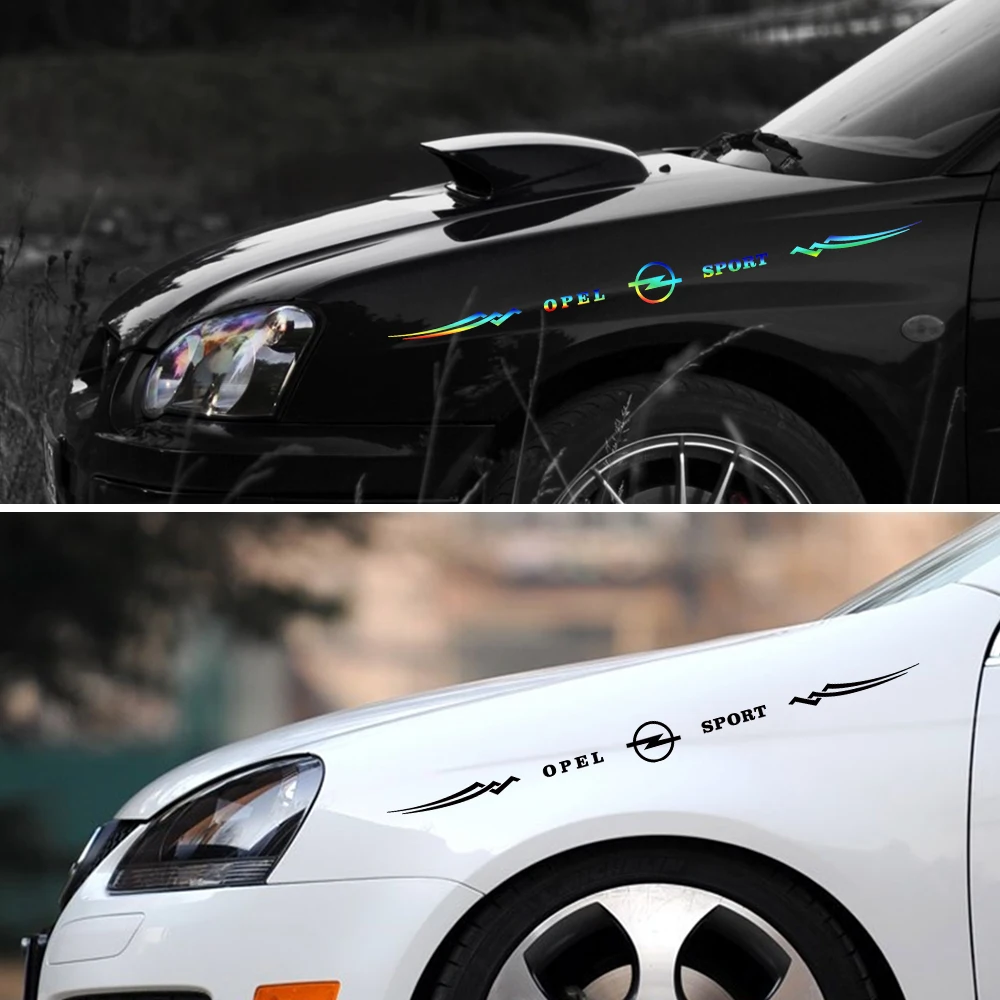 

3 Colors Car Decal Reflective Laser Vinyl Auto Sticker Car Styling for Opel Astra H G J Corsa No3 Magentis Borrego's Accessories