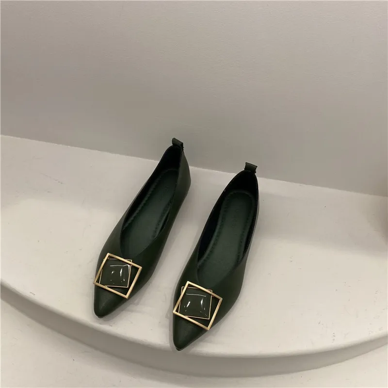 

2021 New Brand Ladies Shoes Single Flats Designer Ballets Pointed Toe Dress Shoes Elegant Foldable Flats Women Roll-Up Shoes