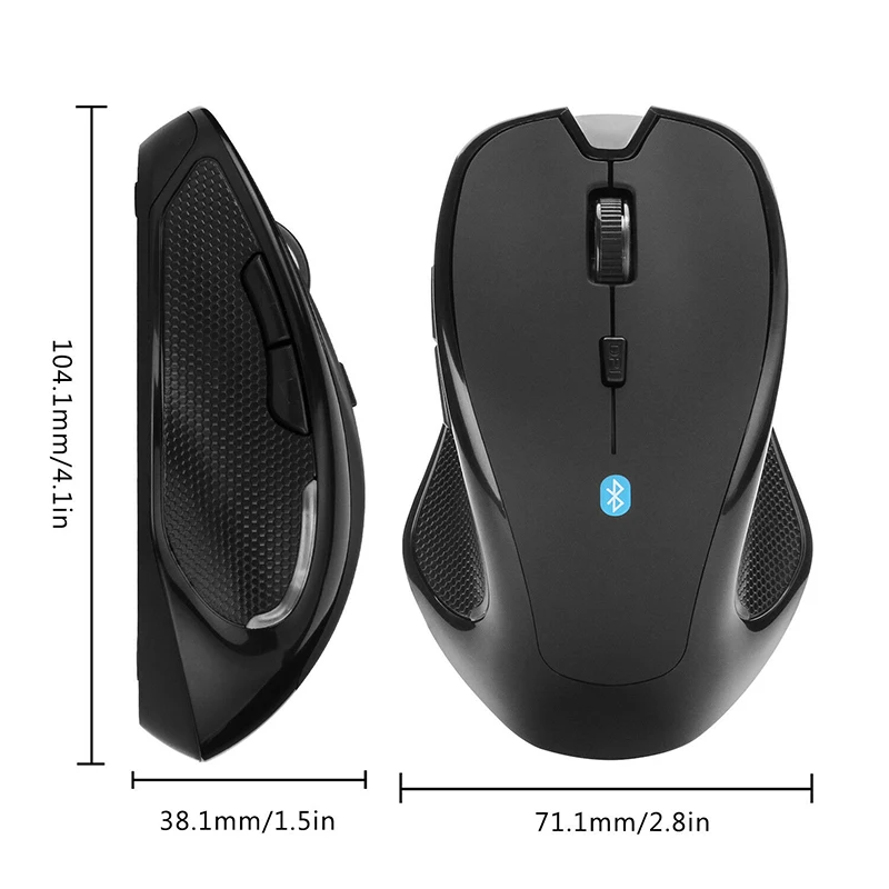 Беспроводная Bluetooth мышь 2 4G эргономичная Бесшумная офисная игровая компьютерная