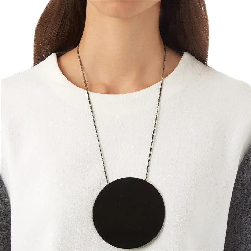 Модный бренд драгоценный камень большой чокер кулон ожерелья для женщин Винтаж