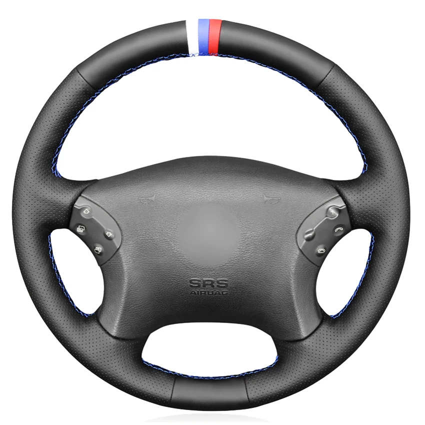 

Черные сапоги из натуральной кожи ручной работы чехол рулевого колеса автомобиля для Mercedes Benz W203 c-класс 2001-2007