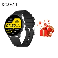 scafati mx1 smartwatch 1 28inch full touch screen long standby time ip68 waterproof bluetooth music smart watch for men women