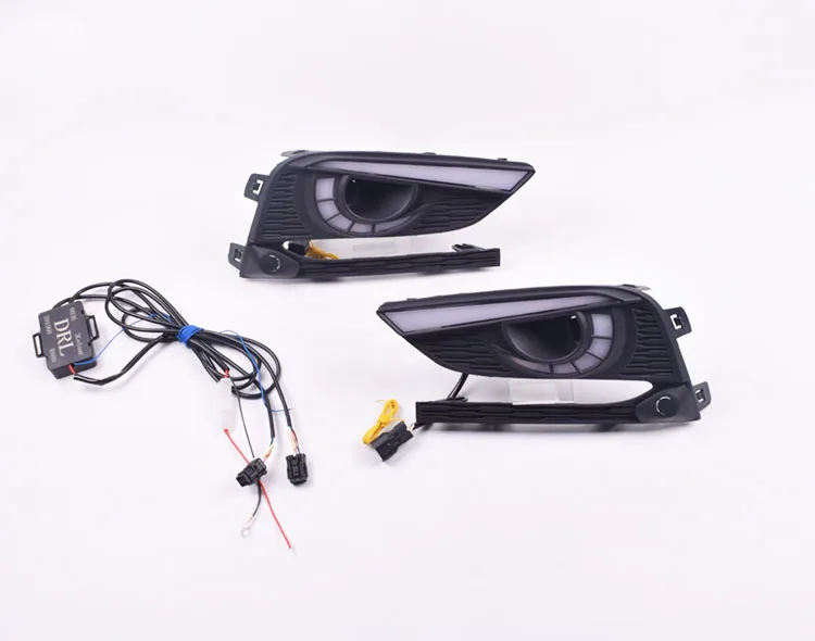 YUANEN 2 шт. DRL для Chevrolet Cruze дневные ходовые огни противотуманная фара крышка фары 12 в дневной сигнал для Chevy