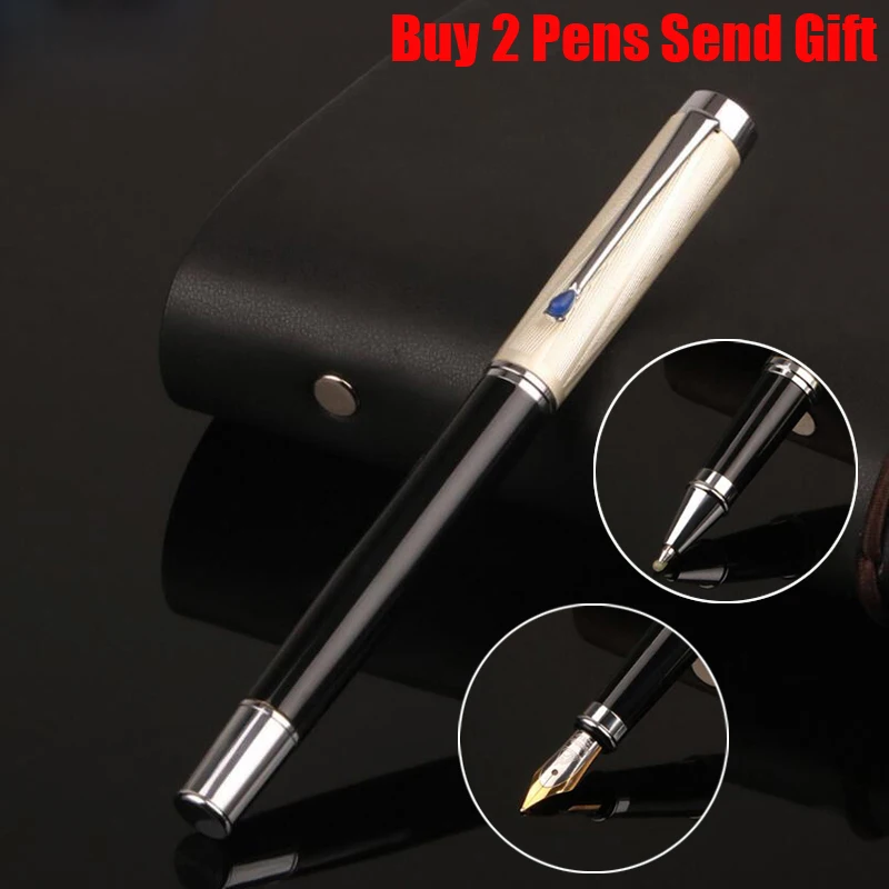

Classic Design Full Metal Brand Ink Fountain Pen Office Executive Business Men Writing Pen Buy 2 Send Gift