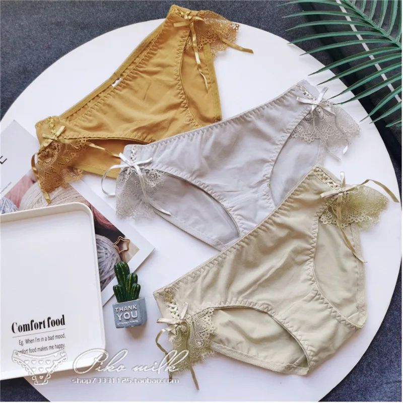 SP & CITY японские милые бандажные трусики с бантом для женщин хлопковые однотонные