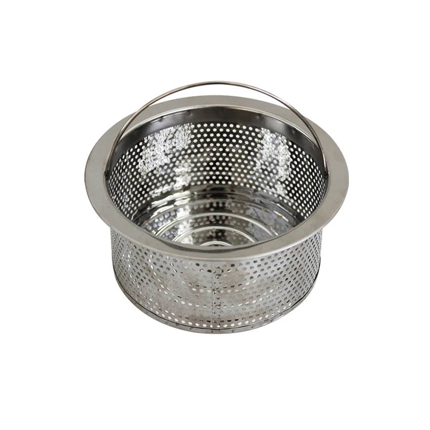 

Diamter 135.5mm Sink Filter Basket, 2mm Filter Hole Kitchen Sink Strainer, Stainless Steel Waste Plug Drain Stopper Mesh Basket