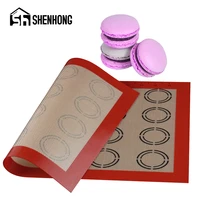 shenhong silicone rolling dough pad sheet homemade macaron cookies biscuits puffs mold baking mat pastry mould dessert tools