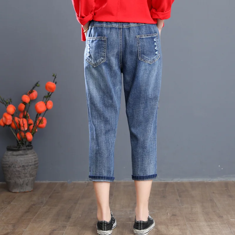 Max LuLu 2020 летние корейские модные стильные женские рваные джинсовые брюки