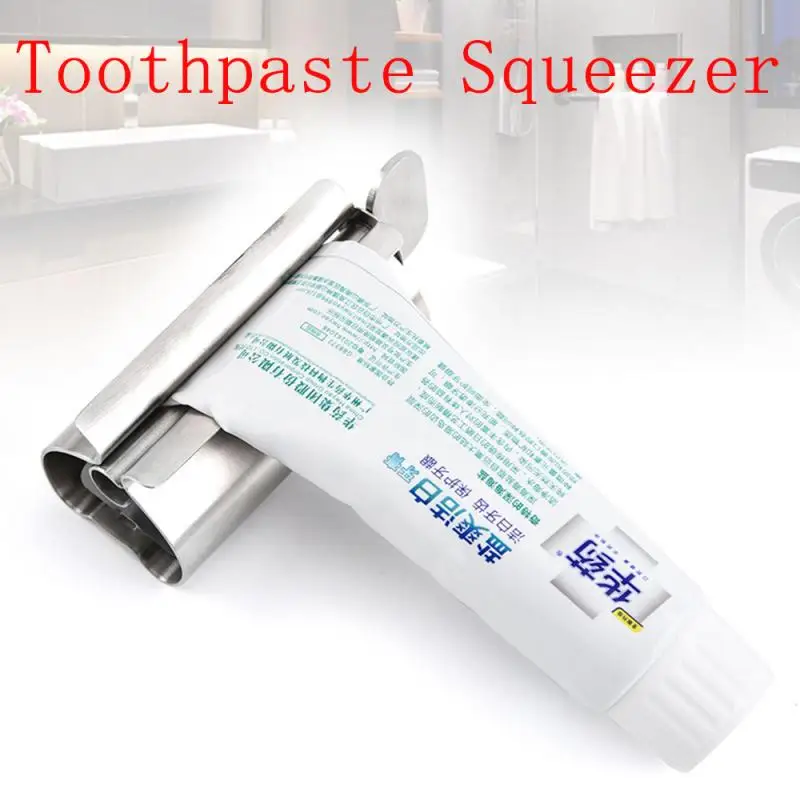 Уход за полостью рта нержавеющая дозатор зубной пасты Аксессуары для ванной