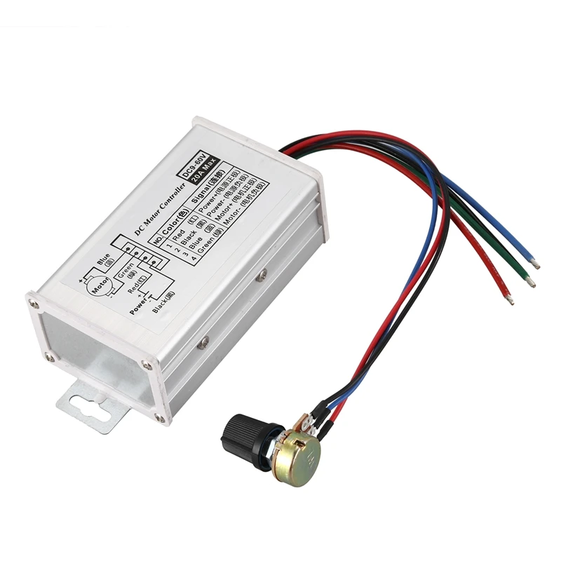 DC 9V 12V 24V 48V 60V 20A драйвер регулятора скорости двигателя ШИМ 25KHz|Контроллер