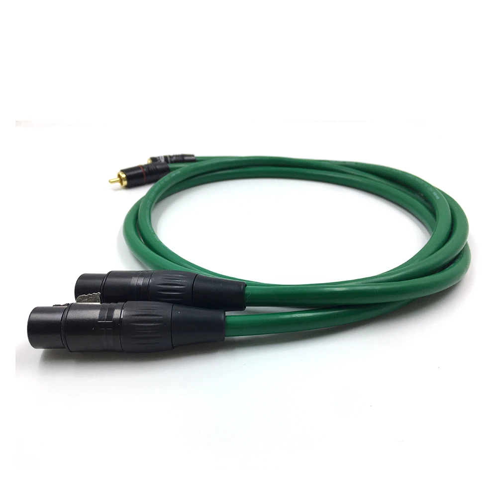 HiFi 2328 XLR мама к двойной RCA папа кабель 2 аудио для усилителя микшер микрофон|Кабели