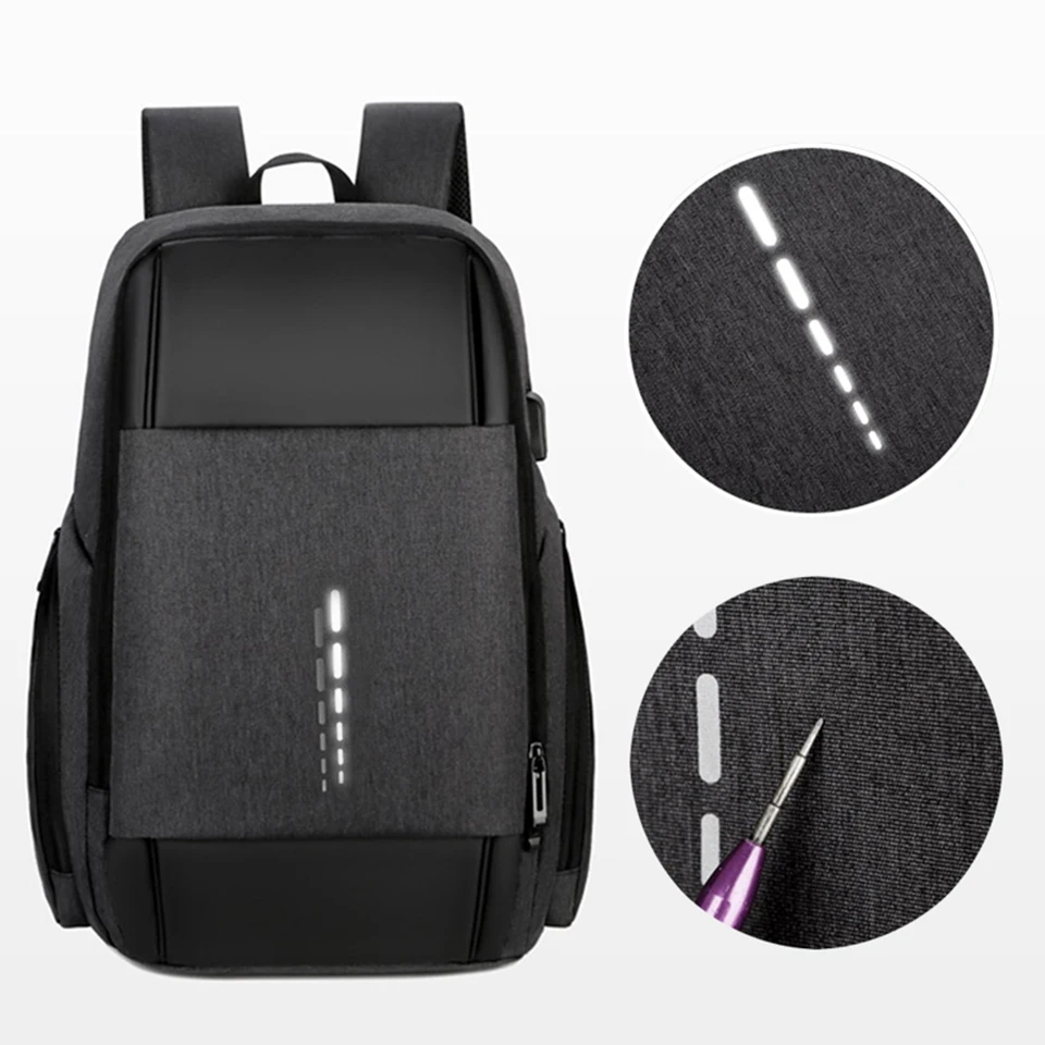 Мужской рюкзак бизнес для ноутбука 15 6 usb зарядка женский водонепроницаемый