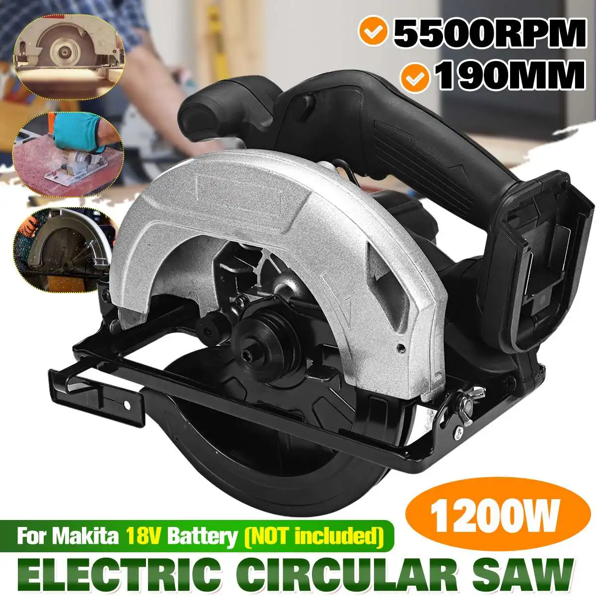 

Пила циркулярная электрическая, 1200 Вт, 190 мм, 5500RP MPower