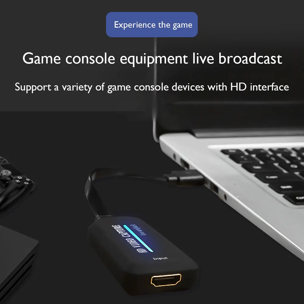 

4K Video CaptureCard USB to HDTV Compatible Video Grabber Record Box for PS4 Game Live Streaming