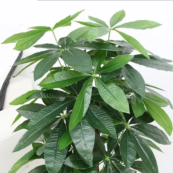 90CM Artificial Tree Real Touch Plastic Rich Money Fake without Pot for Home Garden Decoration Large Plants | Дом и сад