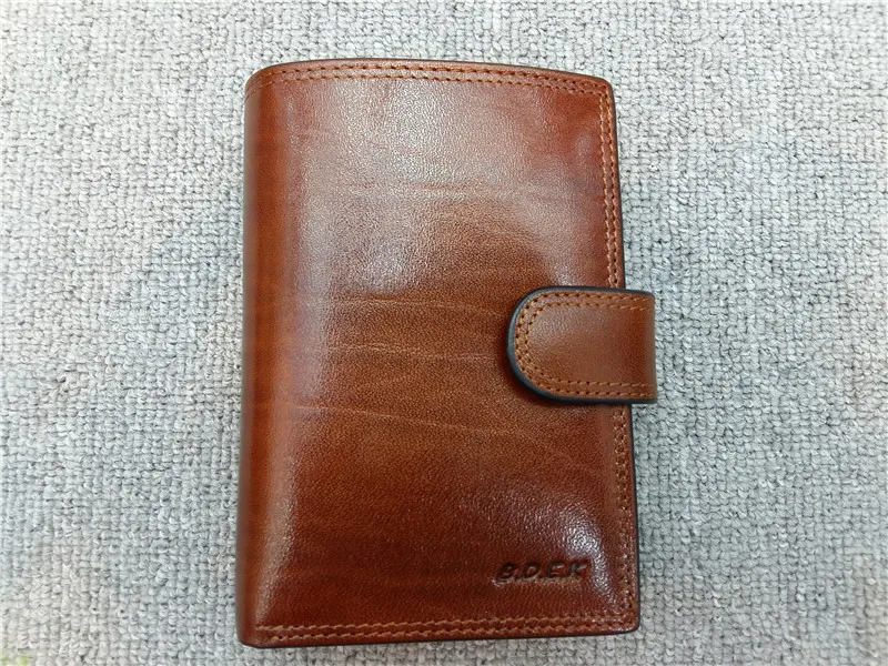 

High-grade cowhide men money wallets vogue card holders photo holder hasp zero purse boy Multifunctional Genuine Leather Wallet