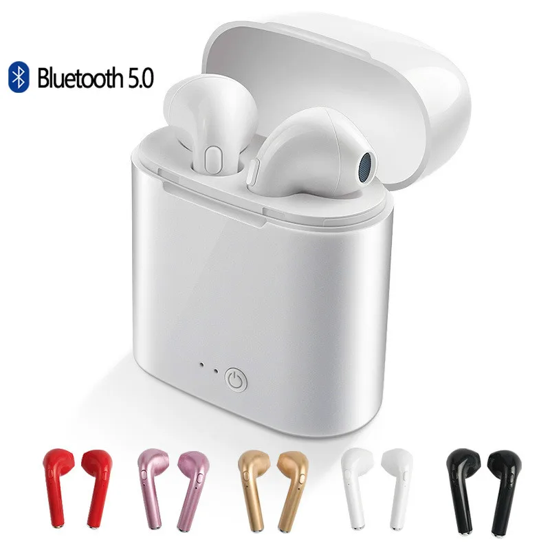 

Беспроводные наушники Bluetooth I7 i7s TWS, спортивные наушники, гарнитура с микрофоном для смартфонов, iPhone, Xiaomi, Samsung, Huawei, LG