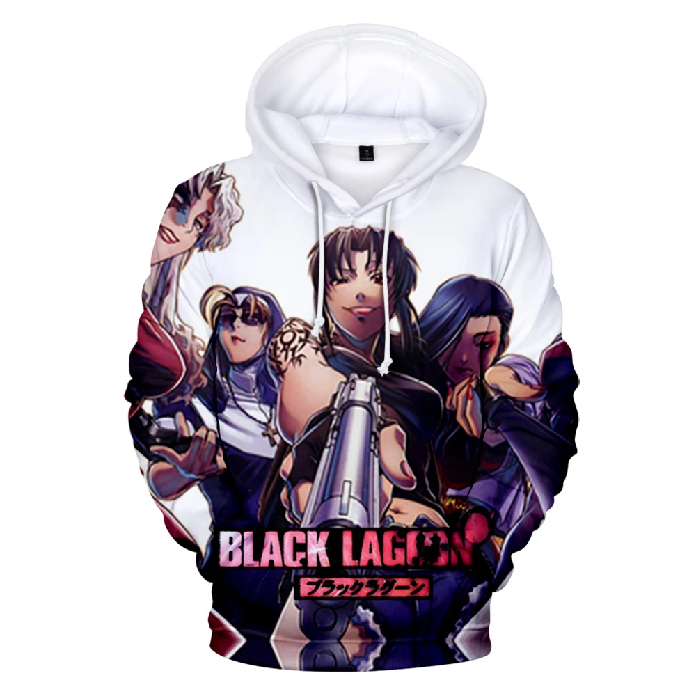 

BLACK LAGOON 3D Hoodies Men Sweatshirt Women Fashion Casaul Hoodie Harajuku Plus Size Clothes Streetwear Tops Boys Girls Hoodies
