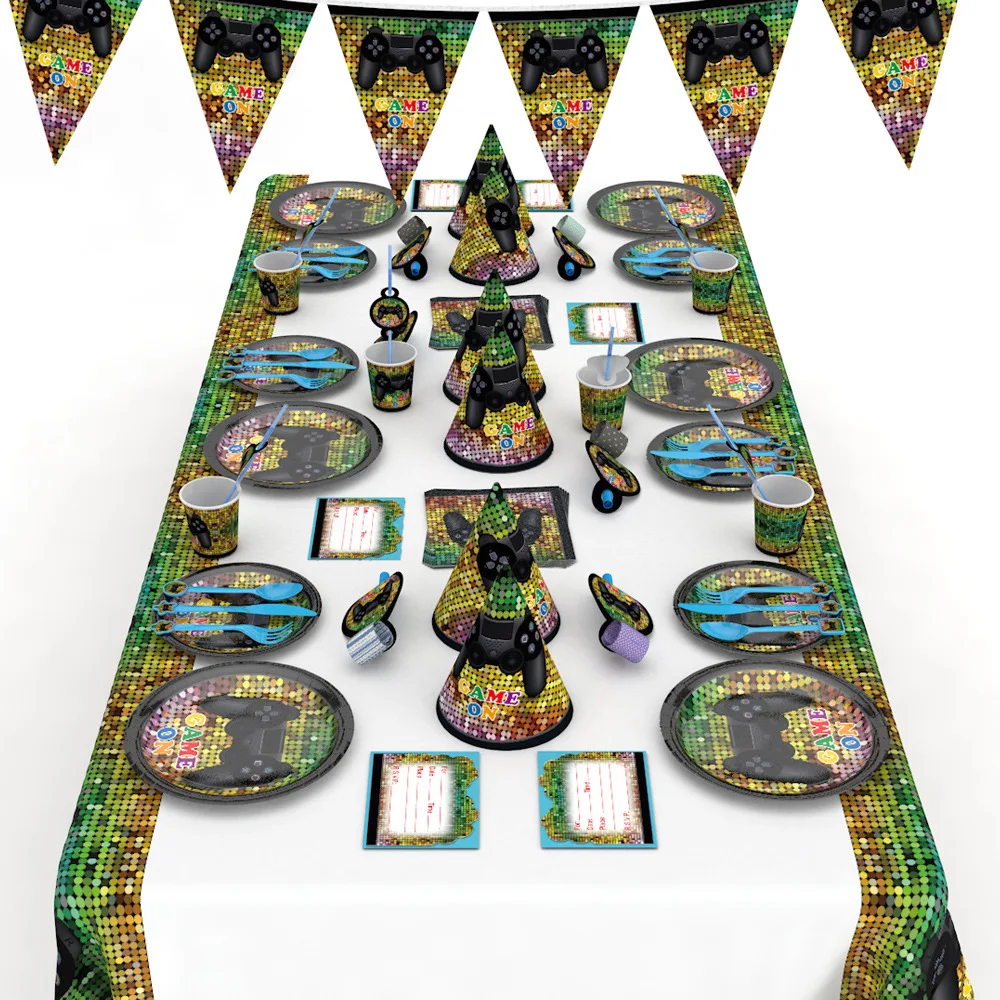 Детское мультяшное постельное белье дня рождения игра принадлежности для