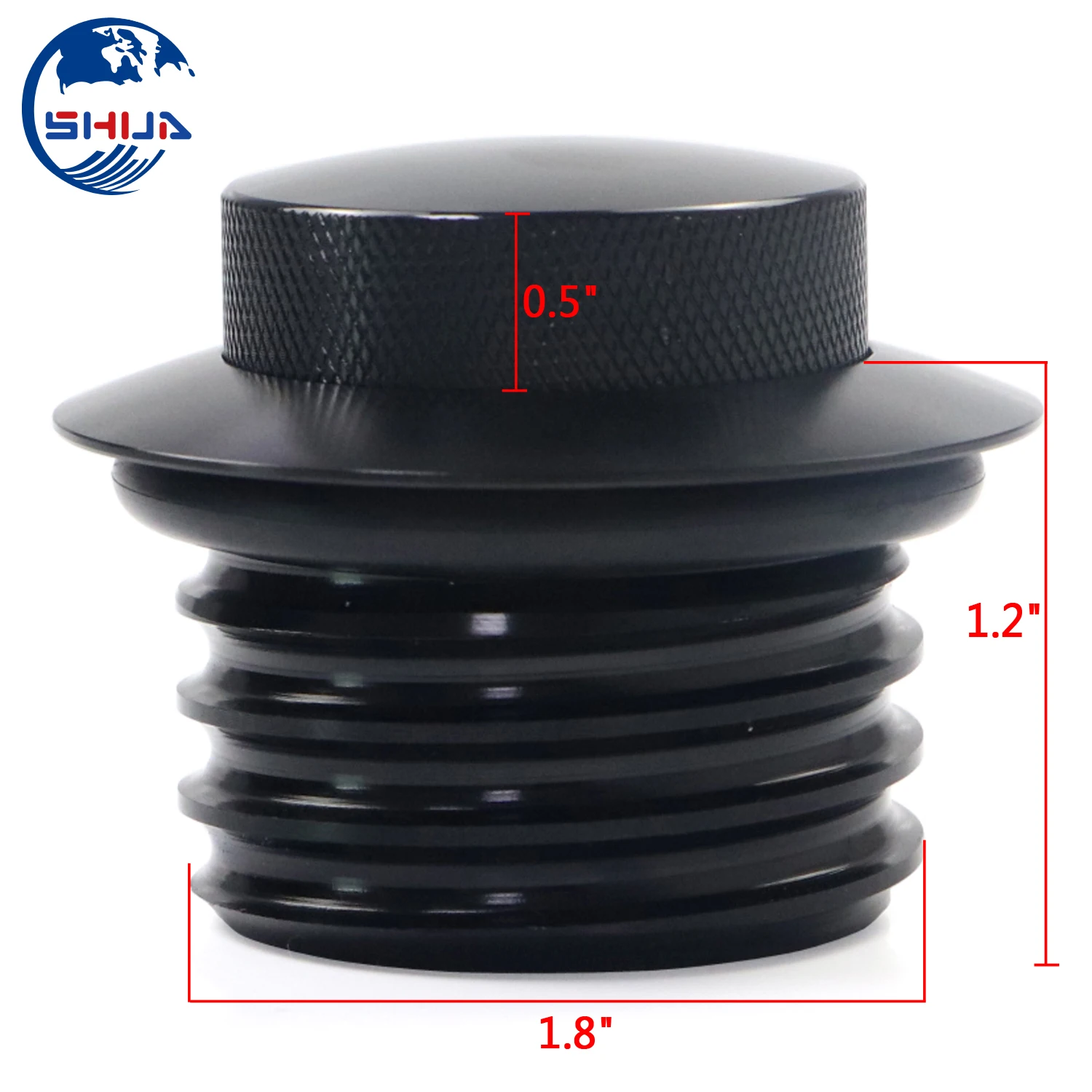 Выдвижная газовая Крышка для мотоцикла резервуар с правой резьбой черная крышка