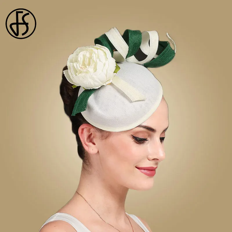 FS элегантный бежевый белый головной убор для женщин различных мероприятий