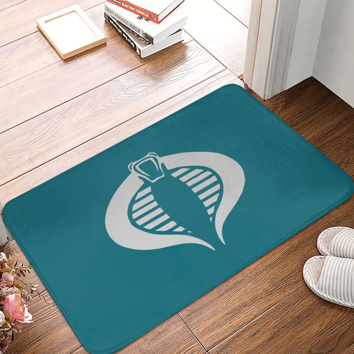 Полиэстеровый коврик Gi-Joe-Кобра с логотипом Противоскользящий для ног кухни