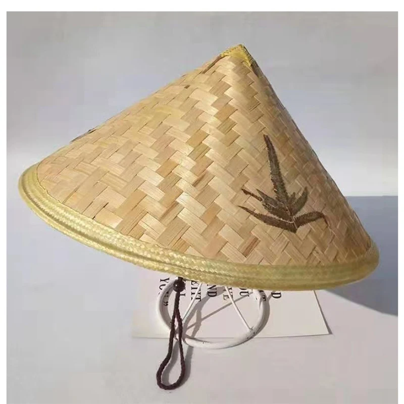 Бамбуковая Плетеная соломенная шляпа WZCX с широкими полями индивидуальная