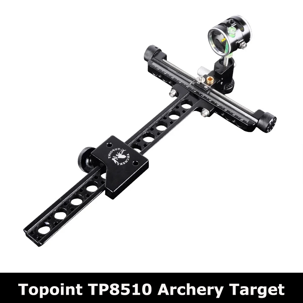 

Topoint TP8510 Archery Target 1 Pin 0.059" Compound Bow Recurve Bow Sight With Micro Adjust Long Pole Hunting Shooting