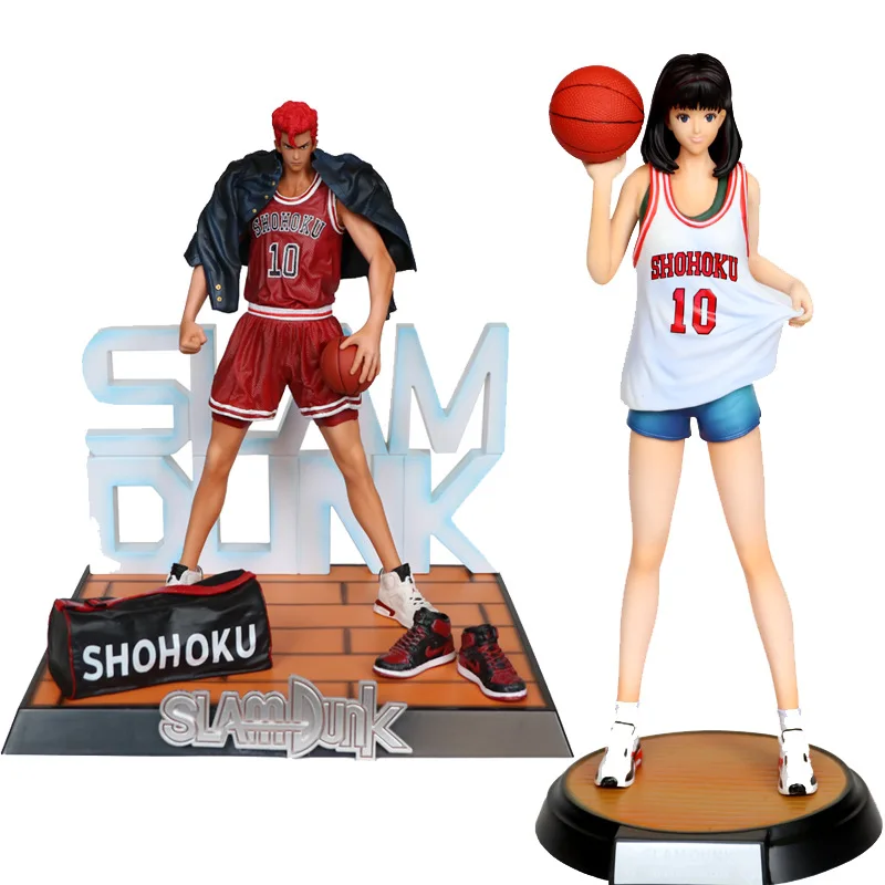 

25cm Slam Dunk Haruko Akagi Sakuragi Hanamichi Anime Action Figure Shohoku High School PVC Collection Model Dolls Toys for Gifts