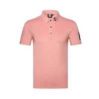 golf wear mens new short sleeved t shirt outdoor leisure sports polo shirt sweat absorbent and breathable top