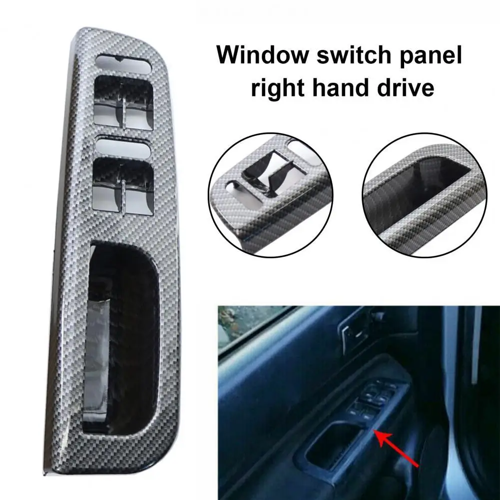 

Window Lift Panel Carbon Grain Window Switch Bezel Trim Replacement for PASSAT B5 for JETTA/Bora GOLF MK4 1998-2004 Right Driver