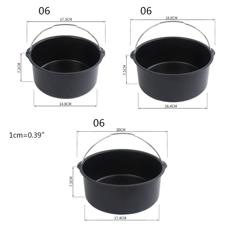 Антипригарная форма для тортов 6/7/8 '' противень выпечки круглая корзина жарки