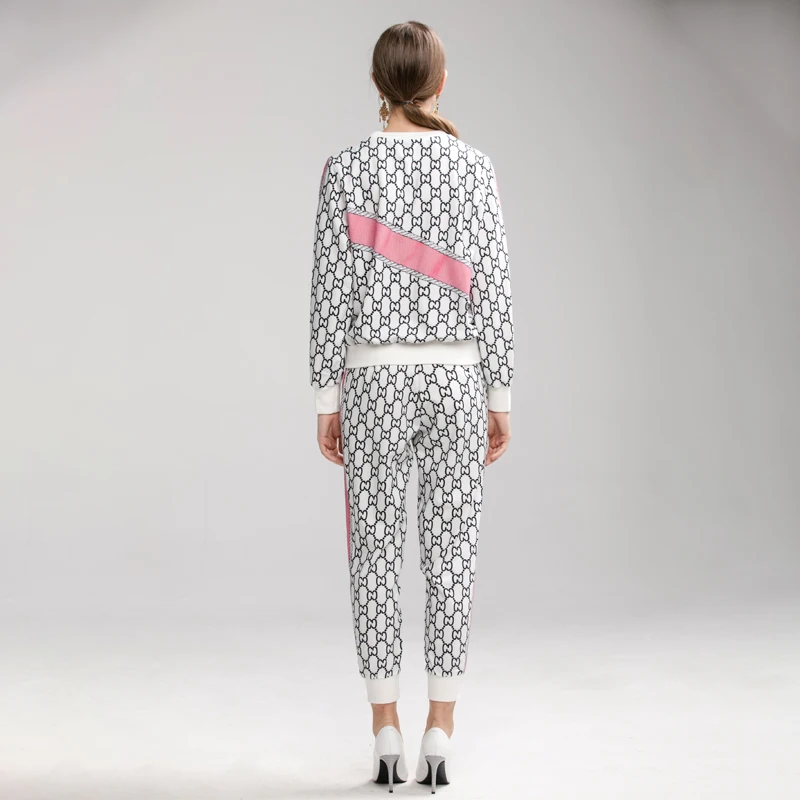 AELESEEN новая мода 2020 весенний повседневный комплект-двойка женский роскошный