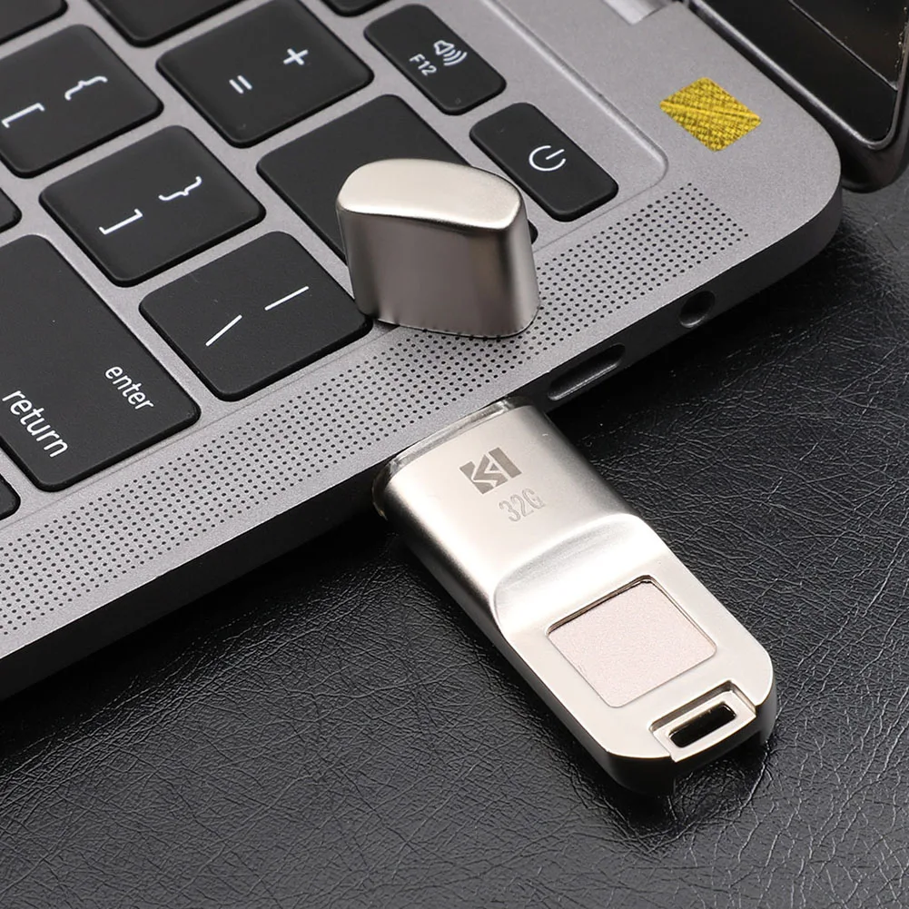 16/32/64G отпечатков пальцев блокировка USB 2,0 безопасности U диск флэш-накопитель USB Memory Stick мини ручка привода