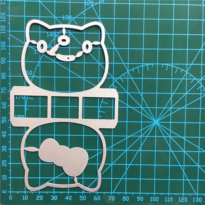 1 шт. Милая корзина для кошек металлические Вырубные штампы трафареты рукоделия