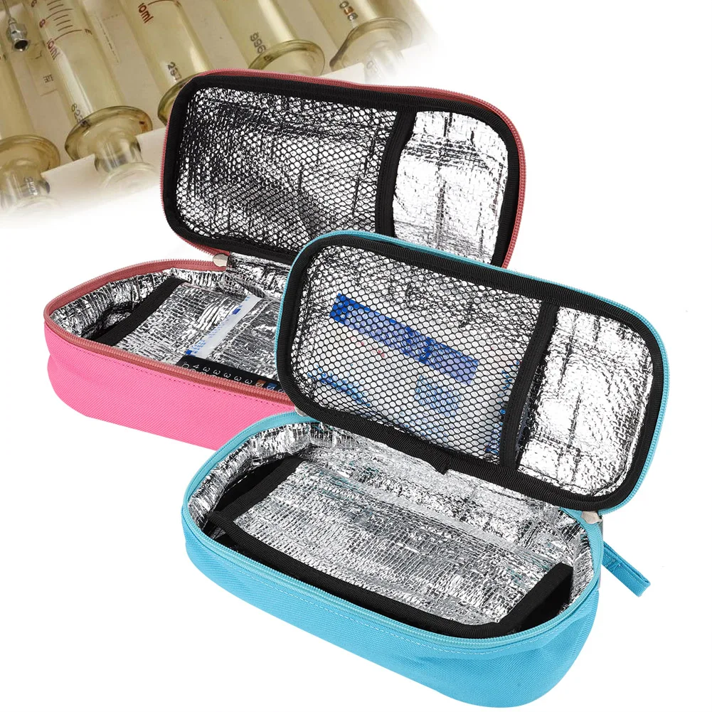 

2 Color Insulin Ice Bag Refrigerator Waterproof Home Elderly Outdoor Insulin Constant Temperature Cold Medicine Package Portable