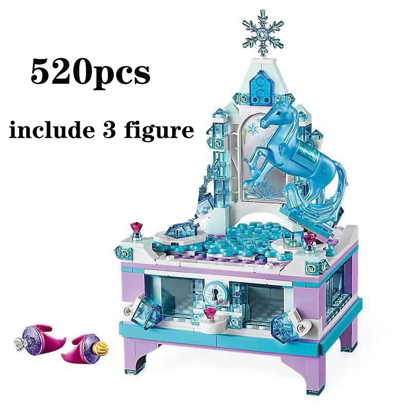 

Disney Aisha's Creative Jewelry Box Princess Castle Children's Assembled Building Block Toy Birthday Gift